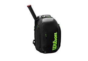 Wilson Super Tour Backpack Racquet Bag (Black/Green)