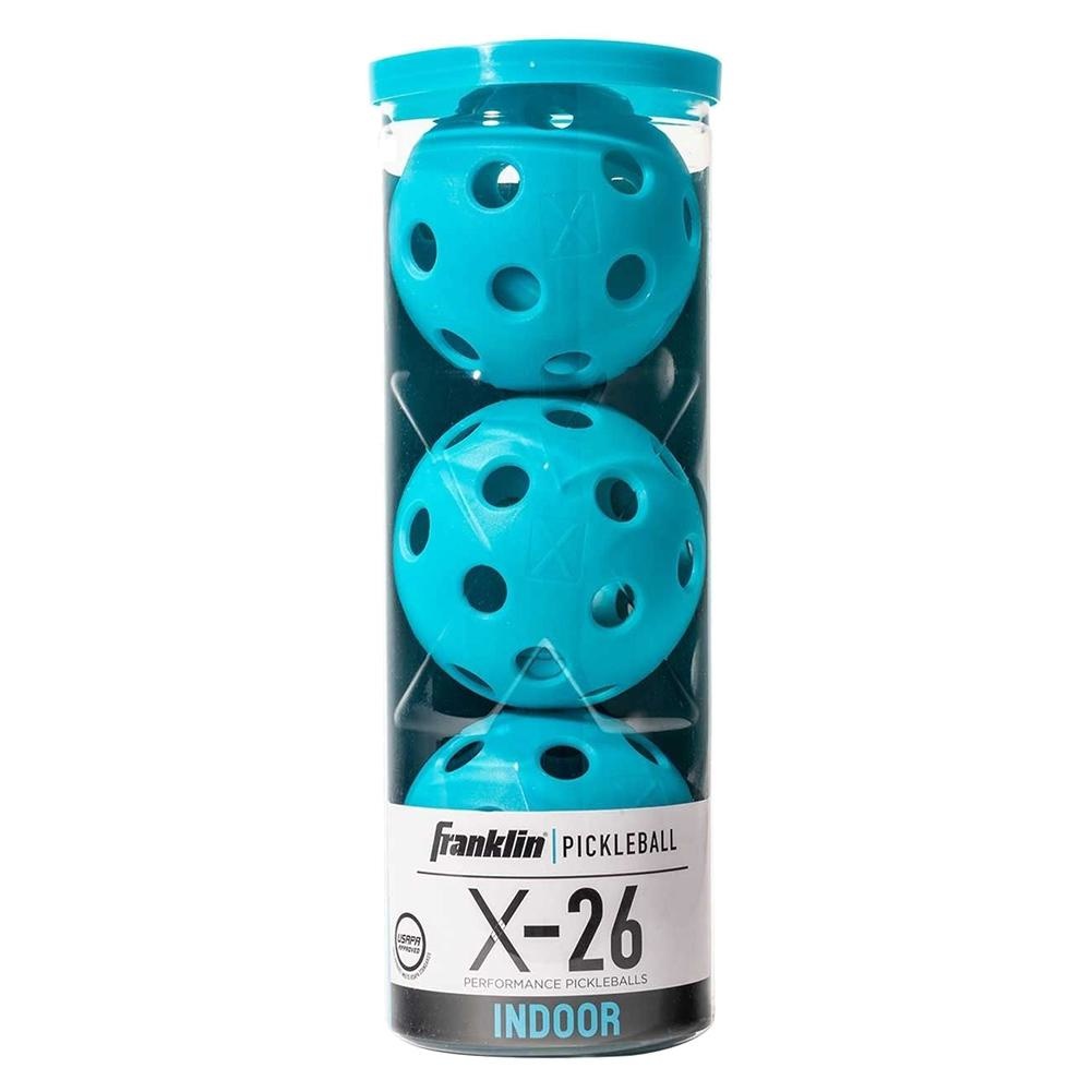 Franklin Pickleball X-26 Indoor 3 Pack (Blue)