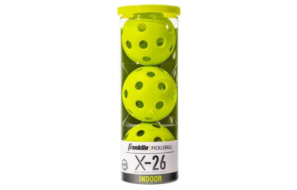 Franklin Pickleball X-26 Indoor 12 Pack (Optic Yellow)