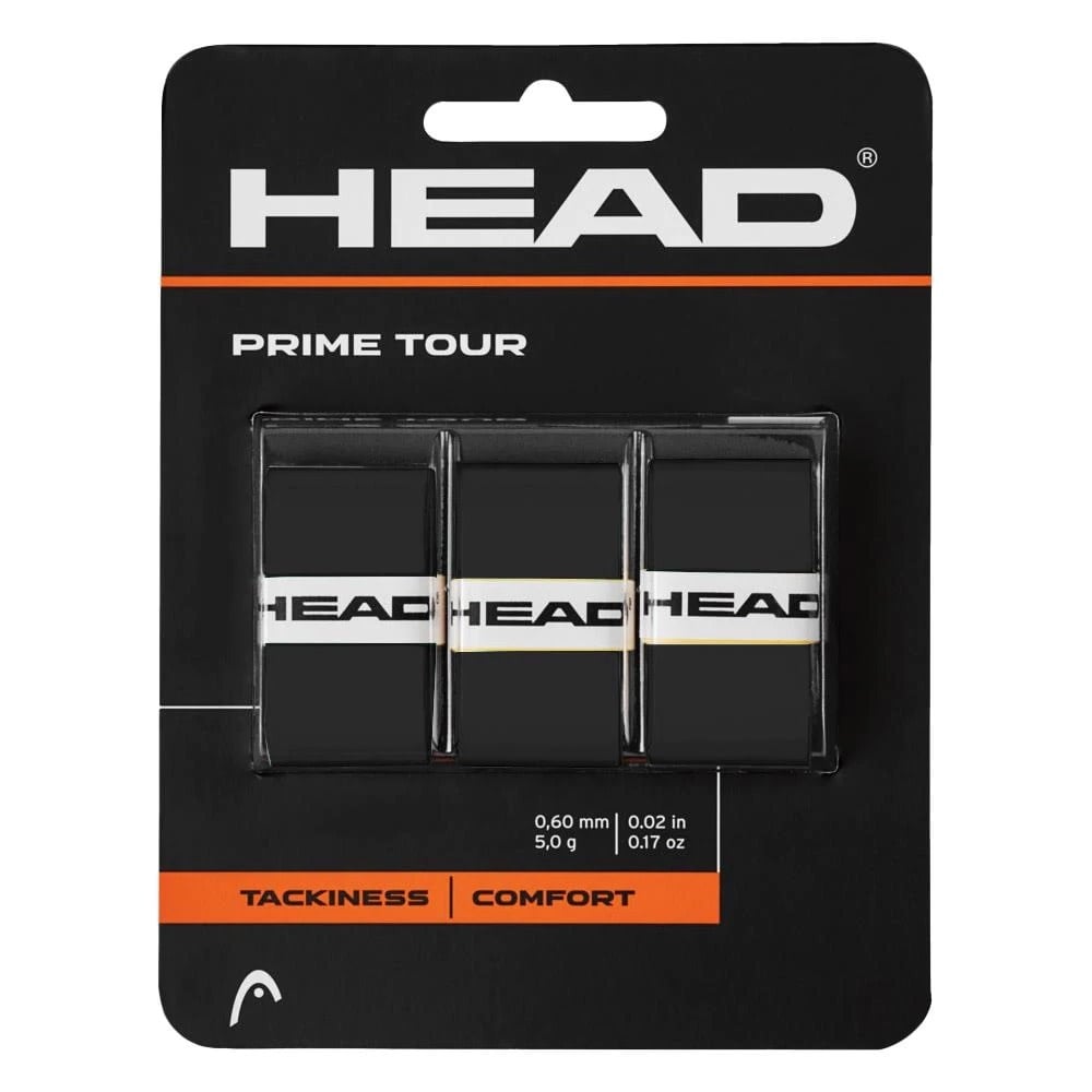 Head Prime Tour Overgrip 3 pack - Black