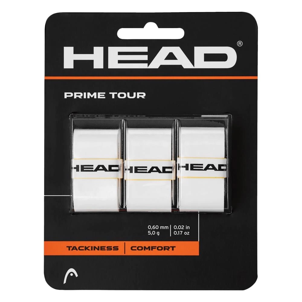 Head Prime Tour Overgrip 3 pack - White