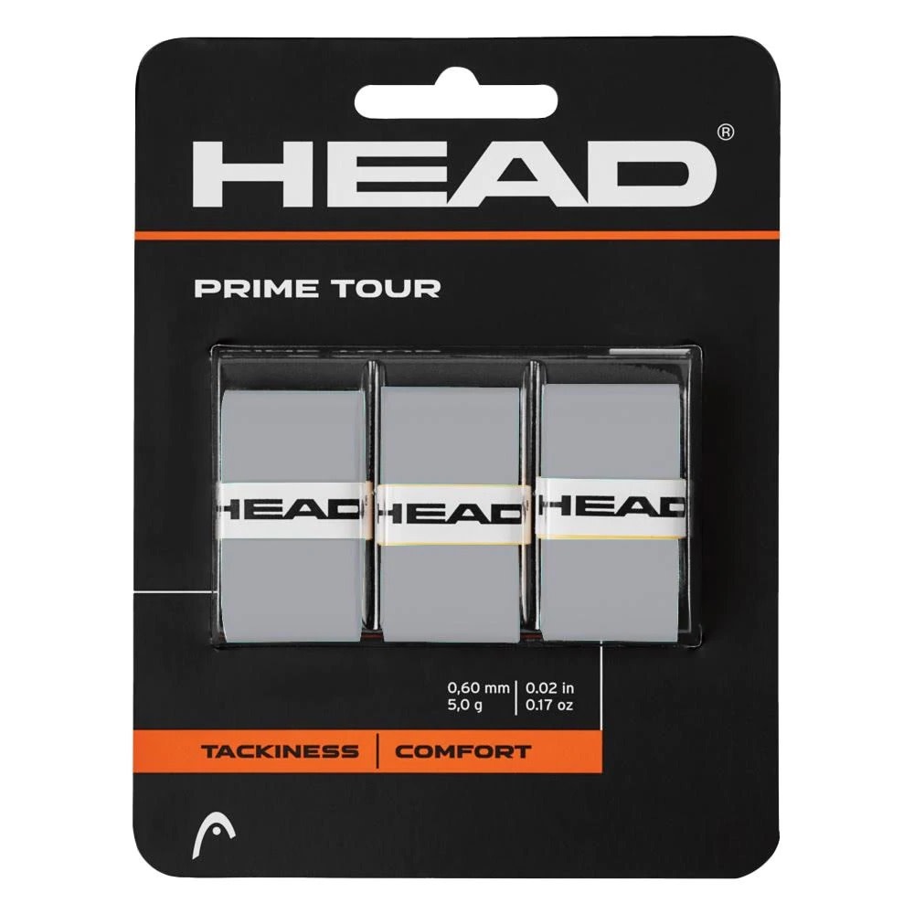 Head Prime Tour Overgrip 3 pack - Gray