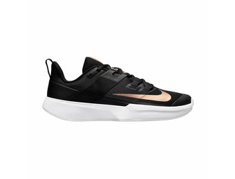 Nike Vapor Lite HC Women's Tennis Shoe (Black/MTLC Red Bronze/White)