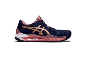 Asics Gel Resolution 8 Women's Tennis Shoe (Peacoat/Rose Gold)