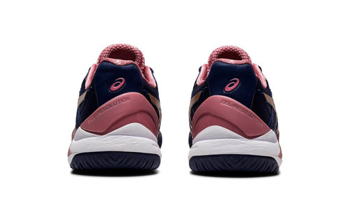 Asics Gel Resolution 8 Women's Tennis Shoe (Peacoat/Rose Gold)