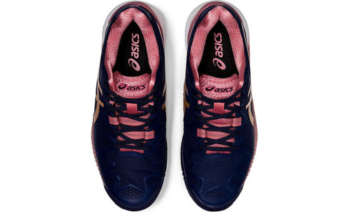 Asics Gel Resolution 8 Women's Tennis Shoe (Peacoat/Rose Gold)