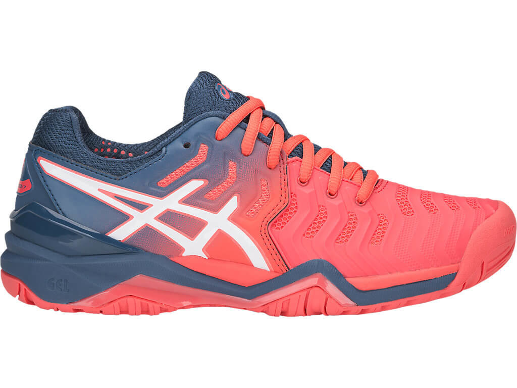 Respiración forma Bibliografía Asics Gel Resolution 7 Women's Tennis Shoe (Papaya/White) -  MatchpointStore.com