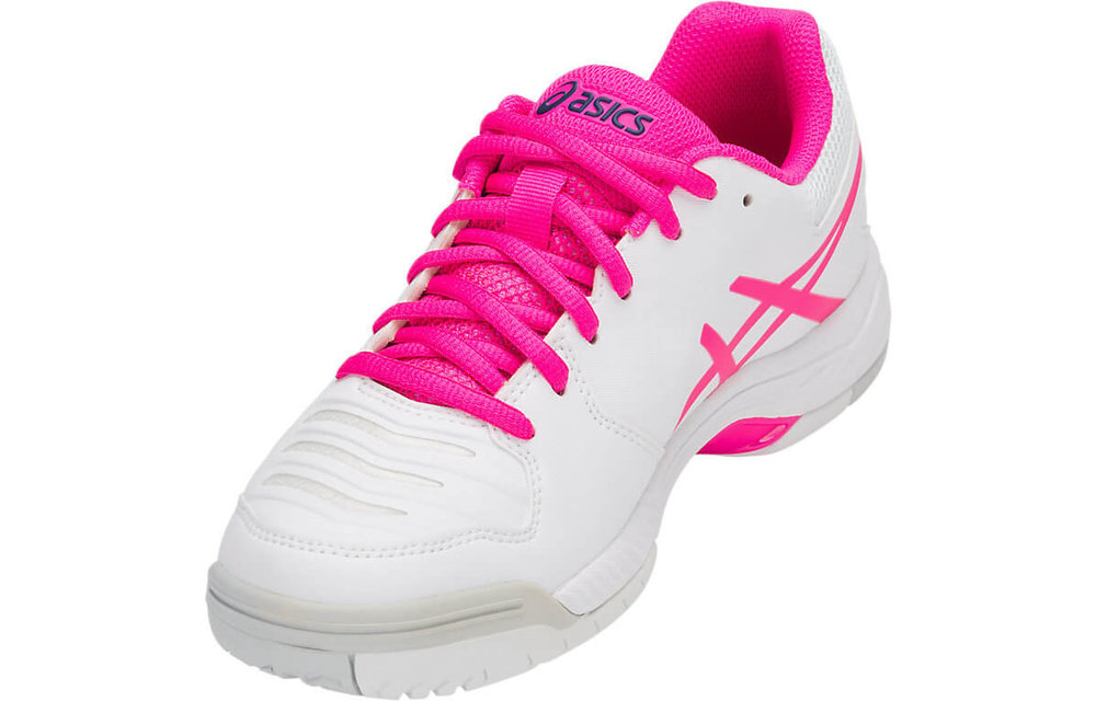Asics Gel Game 6 Women's Tennis Shoe (White/Pink Glo) - MatchpointStore.com