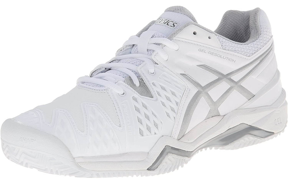 Asics Gel 6 Women's Tennis Shoe (White/Silver) -