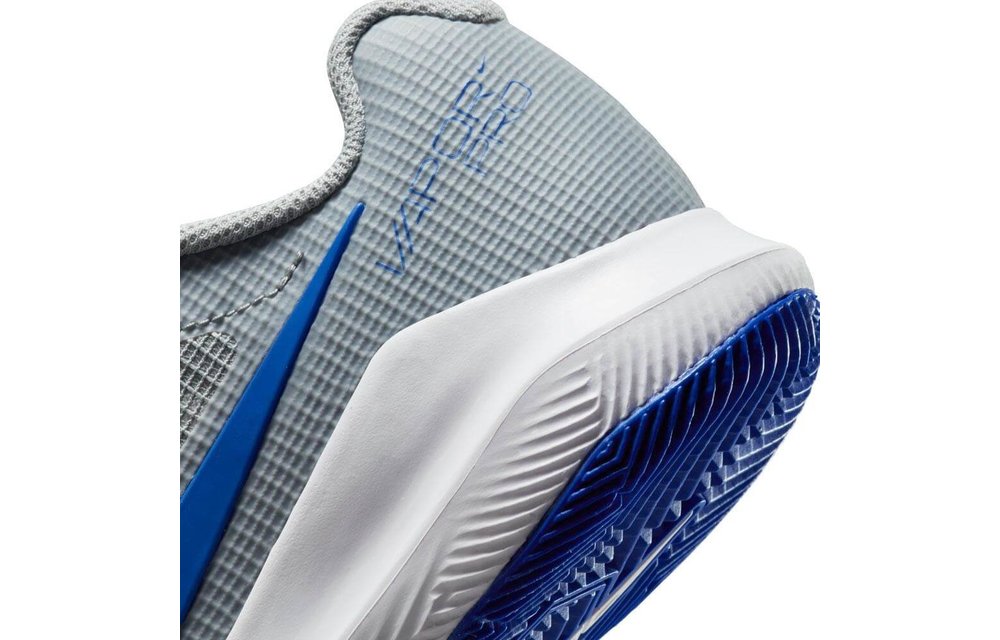 Nike Vapor Pro Junior Tennis Shoe (Lt Smoke Grey/Hyper Royal)