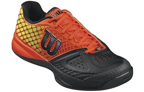 Wilson Rush Pro Glide Men's Tennis Shoe (Black/Tomato Red/Solar Lime)