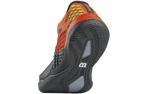 Wilson Rush Pro Glide Men's Tennis Shoe (Black/Tomato Red/Solar Lime)