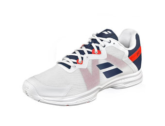 Babolat SFX3 All Court Men's Tennis Shoes (White/Estate Blue)