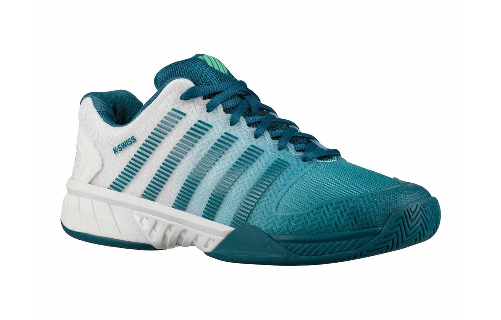 K-Swiss Hypercourt Express Men's Tennis Shoe (White/Corsair/Spring Bud)