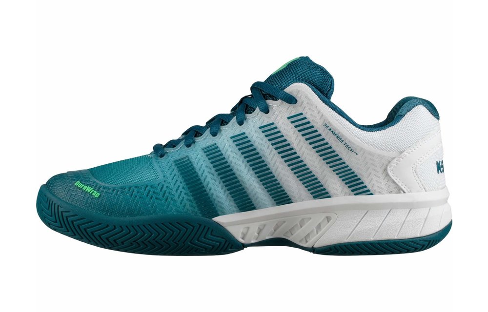 K-Swiss Hypercourt Express Men's Tennis Shoe (White/Corsair/Spring Bud)