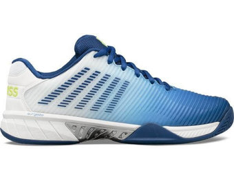 K-Swiss Hypercourt Express 2 Men's Tennis Shoe (Wht/LimGs/ShrpGrn)