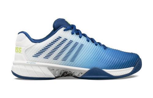 K-Swiss Hypercourt Express 2 Men's Tennis Shoe (Wht/LimGs/ShrpGrn)