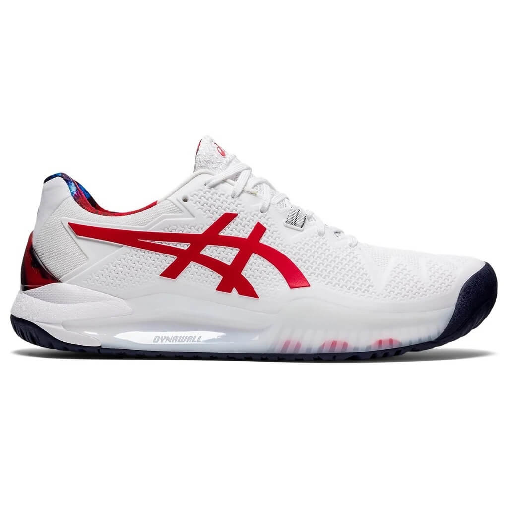 Asics Solution 2 Men's Tennis Shoe (White/Classic Red) MatchpointStore.com