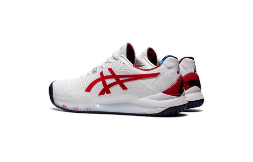Asics Solution Speed FF 2 L.E. Men's Tennis Shoe (White/Classic Red)