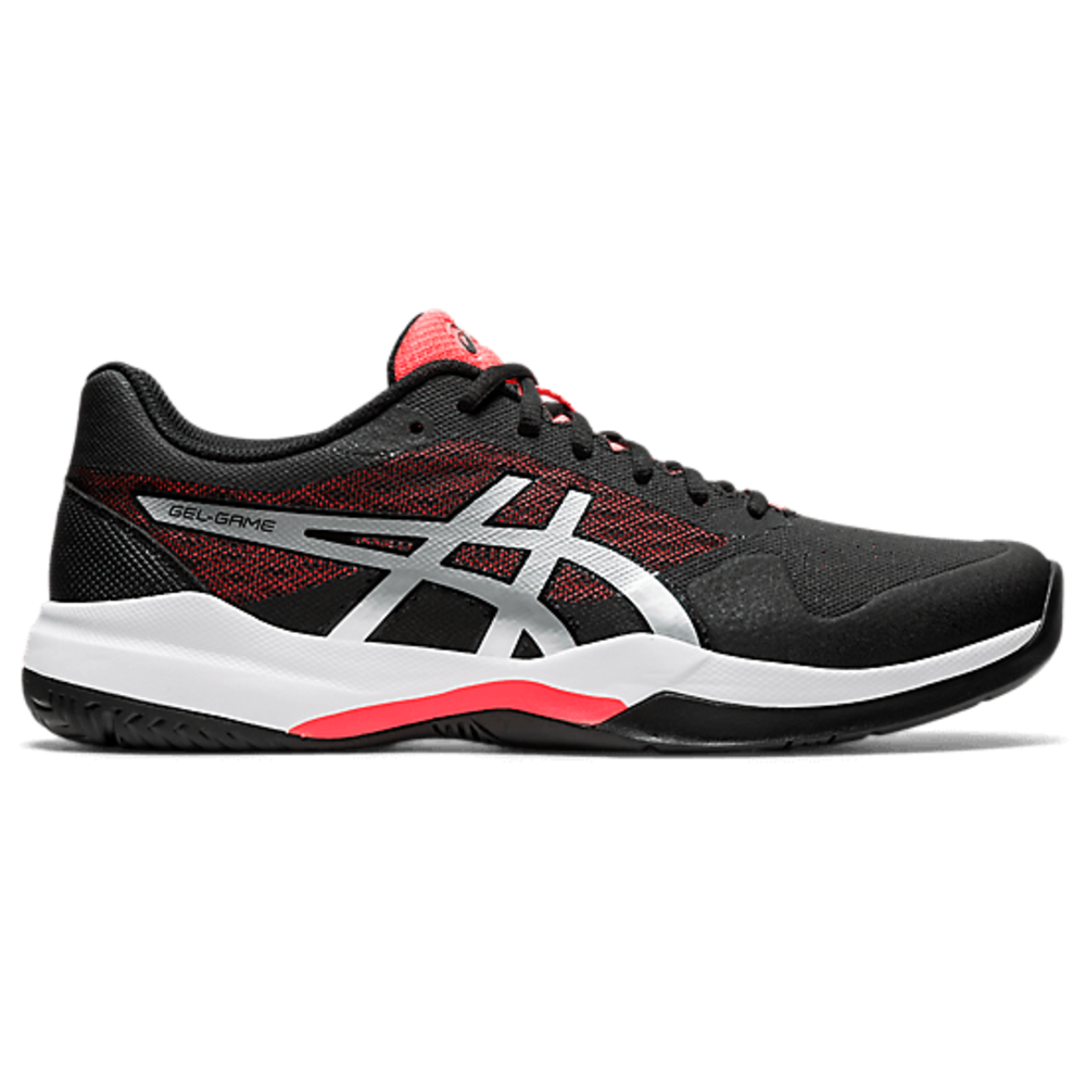 Asics Gel Game 7 Men s Tennis Shoe Black Flash Coral MatchpointStore