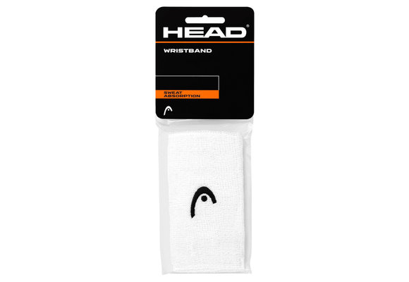 Head 5'' Wristband 2 Pack (White)