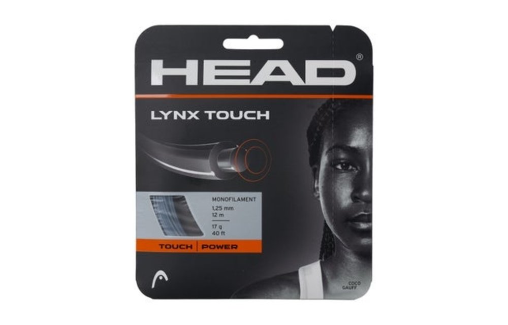 Head Lynx Touch 17 Tennis String (Transparent/Black)