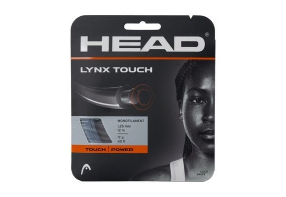 Head Lynx Touch 17 Tennis String (Transparent/Black)