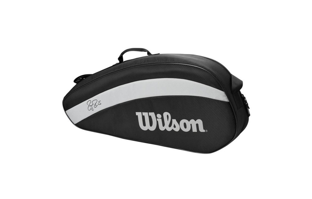 Wilson RF Team 3 Pack Racquet Bag (Black/White)