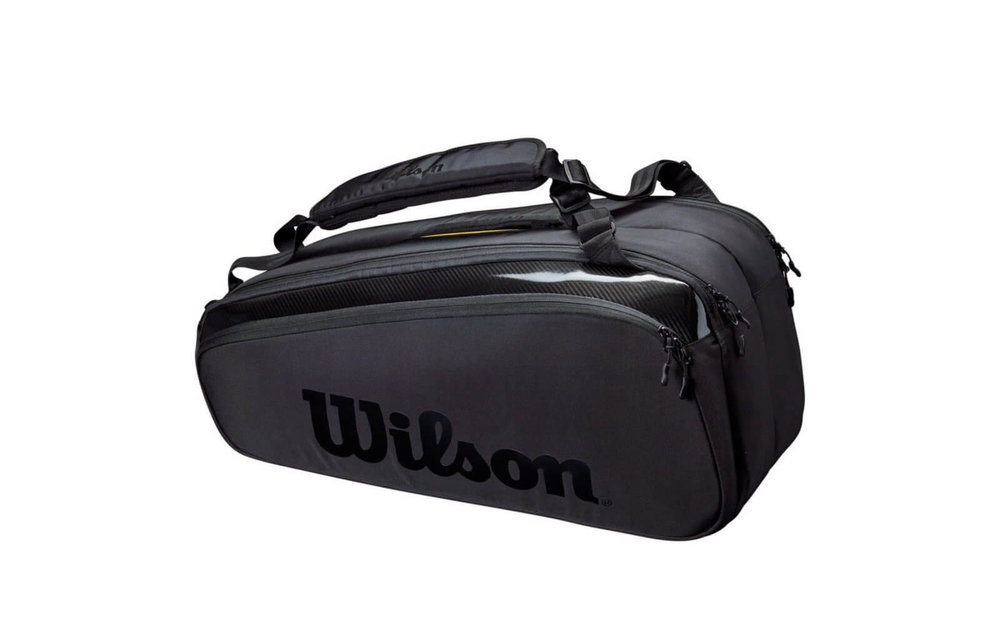 Wilson Super Tour Pro Staff 9 Pack Racquet Bag (Black)