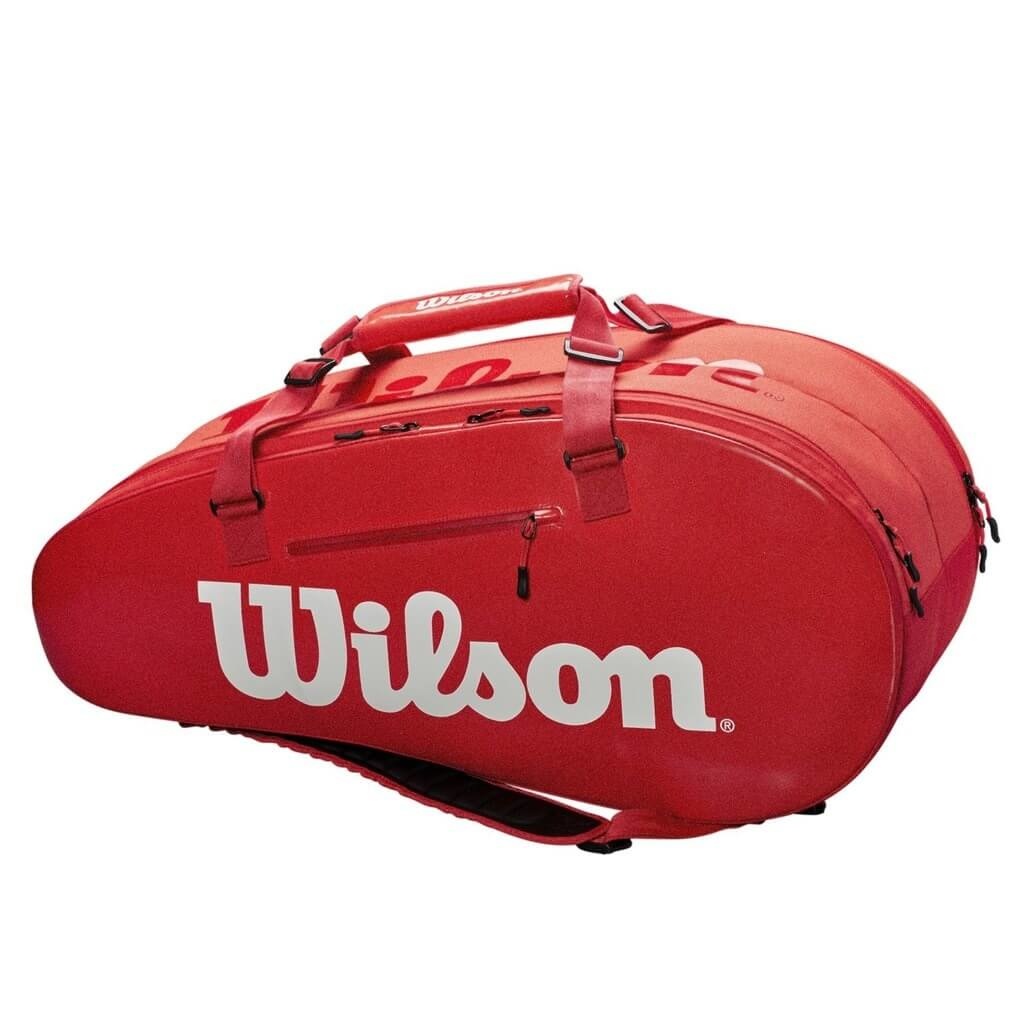 Wilson Super Tour 2 Compartment 9 Pack Racquet Bag (InfraRed)