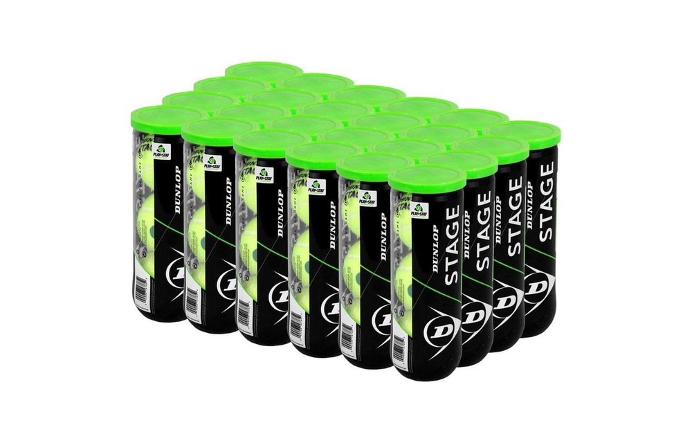 Dunlop Stage 1 Green Junior Tennis Balls Case (24 Cans)