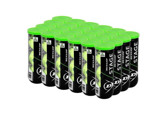 Dunlop Stage 1 Green Junior Tennis Balls Case (24 Cans)