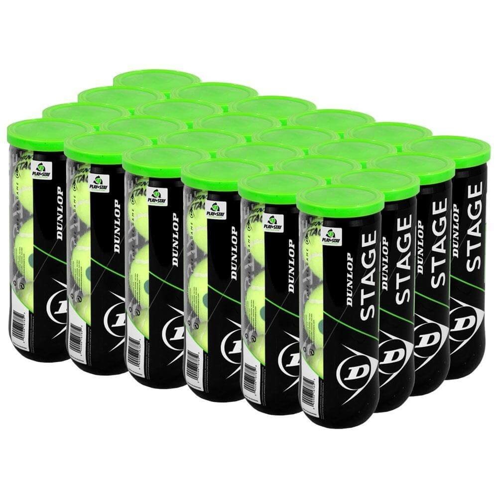 Dunlop Stage 1 Green Junior Tennis Balls Case (24 Cans)
