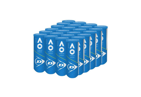 Dunlop Australian Open Extra Duty Tennis Balls - Case (24 Cans)