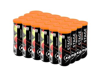 Dunlop Stage 2 Orange Junior Tennis Balls – (Case 24 Cans)
