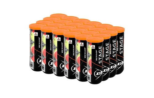 Dunlop Stage 2 Orange Junior Tennis Balls – (Case 24 Cans)