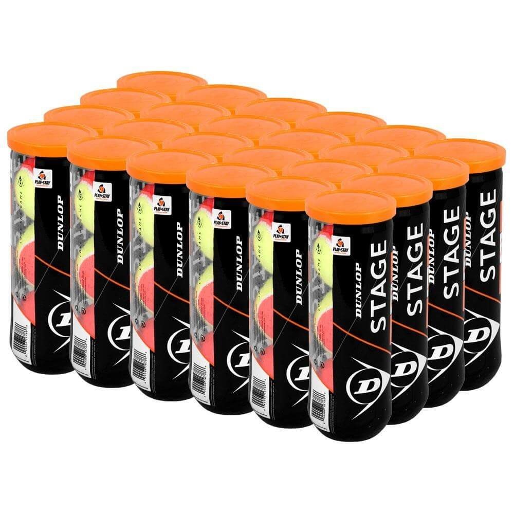 Dunlop Stage 2 Orange Junior Tennis Balls – (Case 24 Cans)