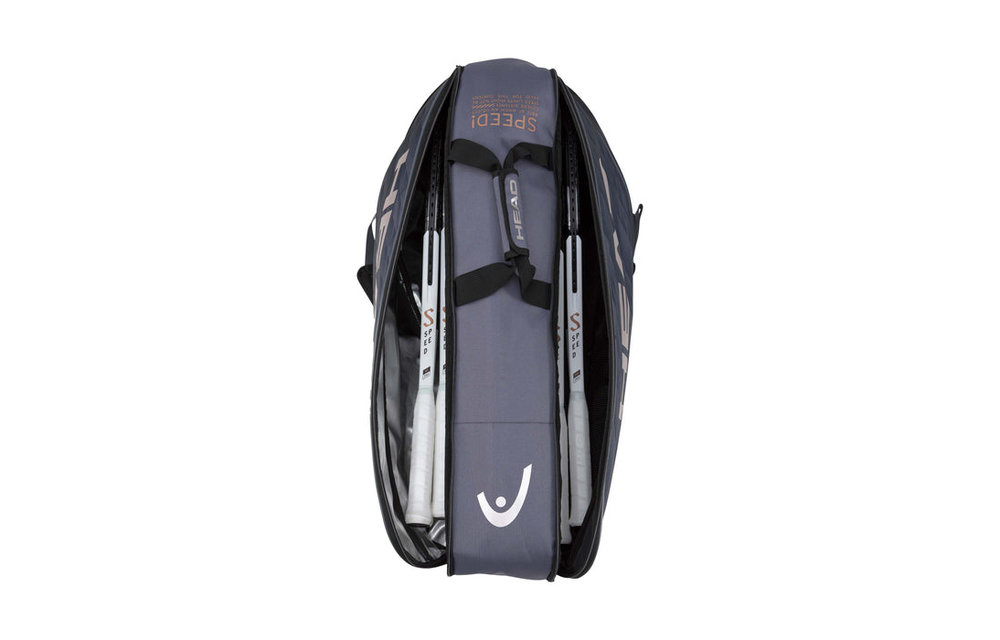 Head Djokovic Montstercombi 6 Pack Racquet Bag (Anthracite/Black)