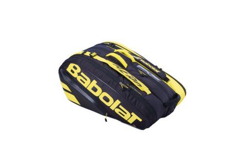 Babolat Pure Aero 12 Pack Racquet Bag Black Yellow