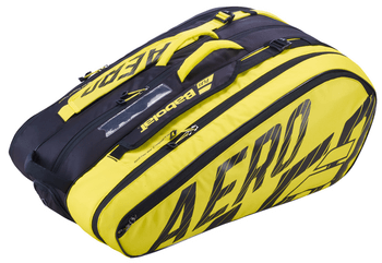 Babolat Pure Aero 12 Pack Racquet Bag Black Yellow