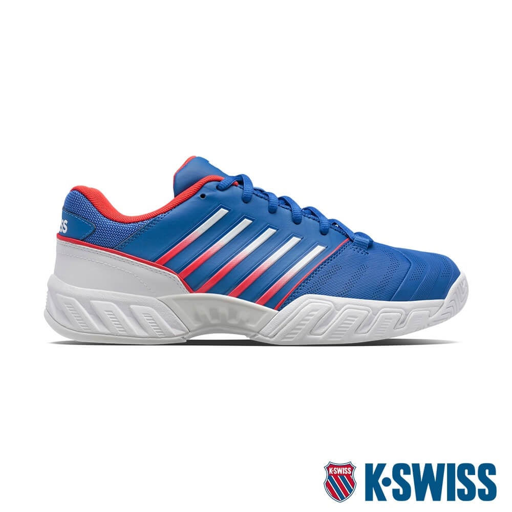 K-Swiss BigShot Light 4 Men's Tennis Shoe (Blue/White/Red)