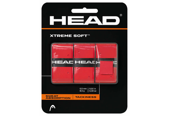 Head Xtreme Soft Overgrip 3 Pack (Red)