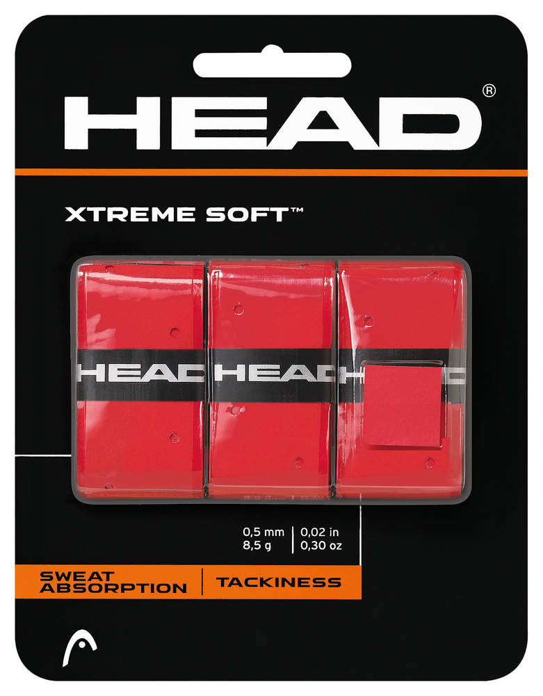 Head Xtreme Soft Overgrip 3 Pack (Red)