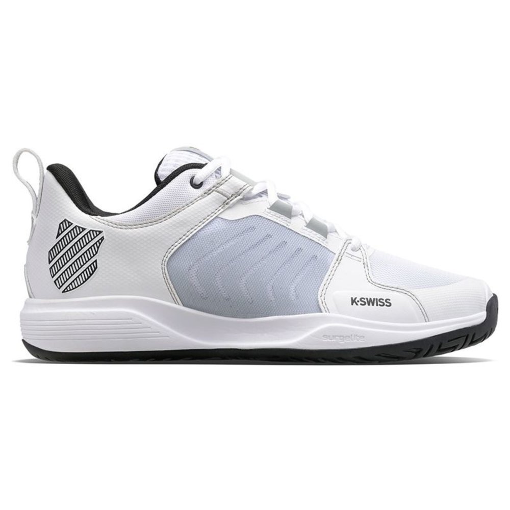 K-Swiss Ultrashot Team Men's Tennis Shoe (White/Black/Hi-Rise ...