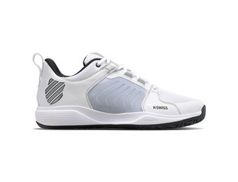 K-Swiss Ultrashot Team Men's Tennis Shoe (White/Black/Hi-Rise)