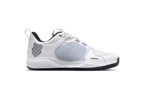 K-Swiss Ultrashot Team Men's Tennis Shoe (White/Black/Hi-Rise)