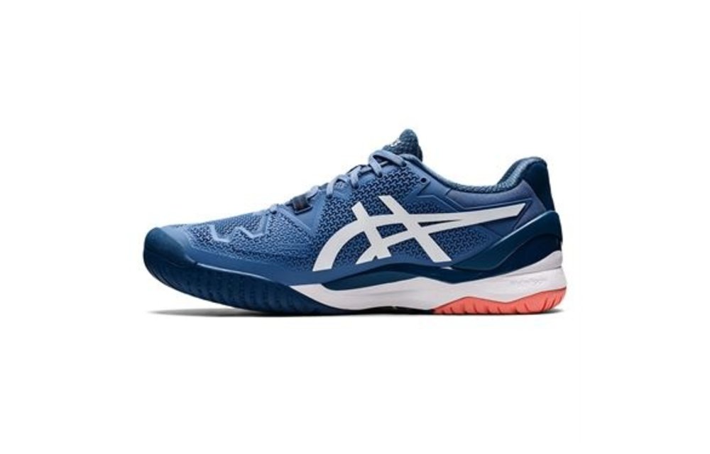 Asics Gel Resolution 8 Men's Tennis Shoe (Blue Harmony/White)