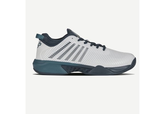 K-Swiss Hypercourt Supreme Men's Tennis Shoe (White/Reflecting Pond/Colonial Blue)
