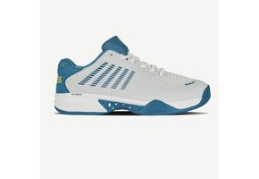 K-Swiss Hypercourt Express 2 Men's Tennis Shoe (Brilliant White/Celestial/Evening Primrose)
