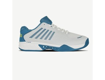 K-Swiss Hypercourt Express 2 Men's Tennis Shoe (Brilliant White/Celestial/Evening Primrose)